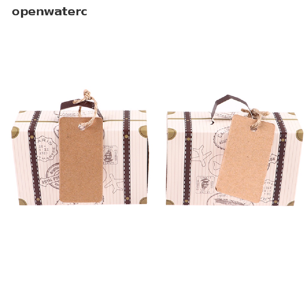 Set 10 Hộp Giấy Kraft Mini Đựng Kẹo / Sô Cô La Tiện Dụng Khi Đi Du Lịch