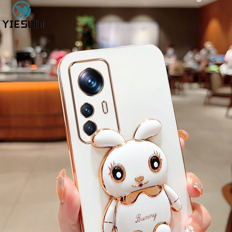 Ốp Điện Thoại Silicon Mềm Chống Sốc Có Giá Đỡ Hình Thỏ Cho Xiaomi 12 11T 10T 12T Pro Mi 11 12 Lite 5G NE