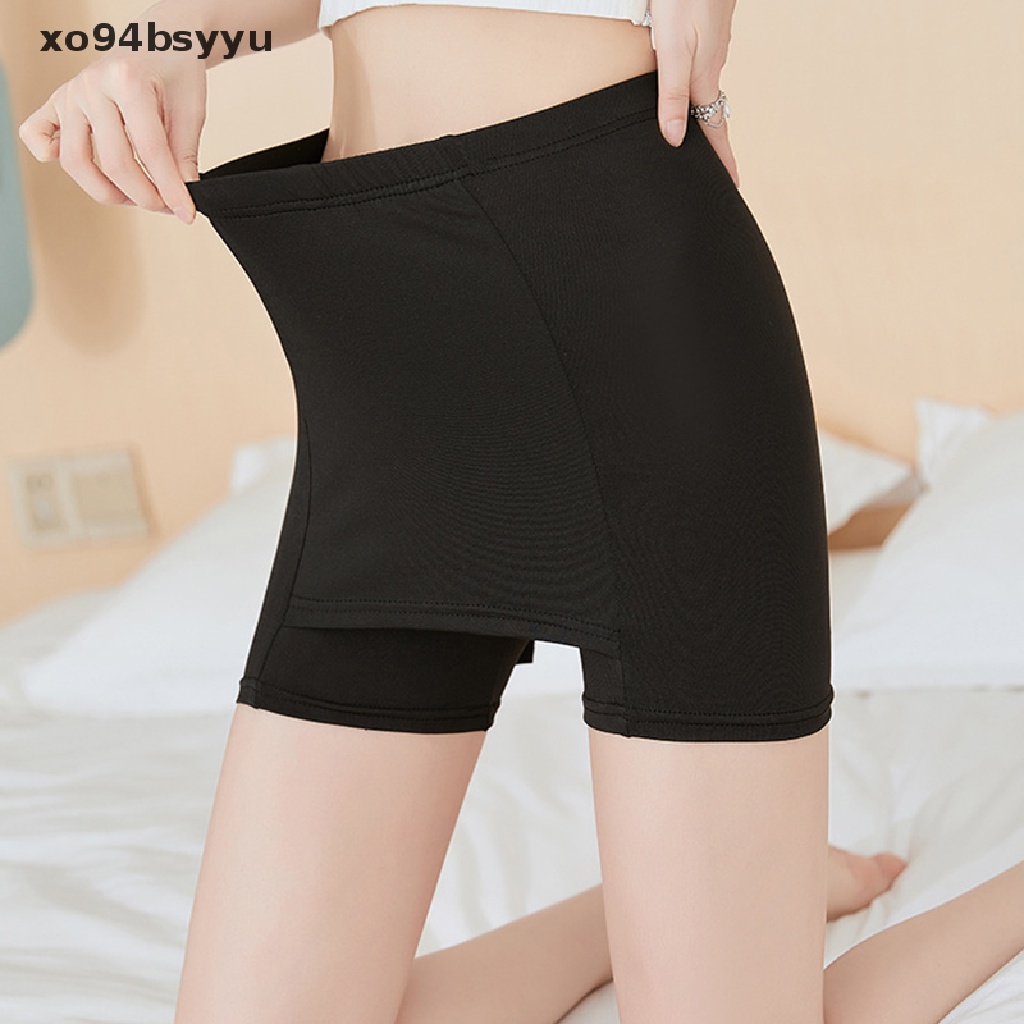 Quần Lót Boxer Vải Lụa Lạnh Mỏng Lưng Cao Ôm Dáng Thời Trang Cho Nữ Xo94Bsyu