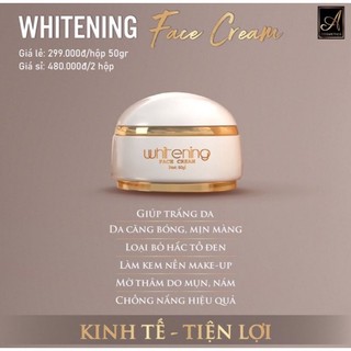 Kem dưỡng trắng da mặt A Cosmetic giúp ngừa mụn, giảm thâm nám 50g