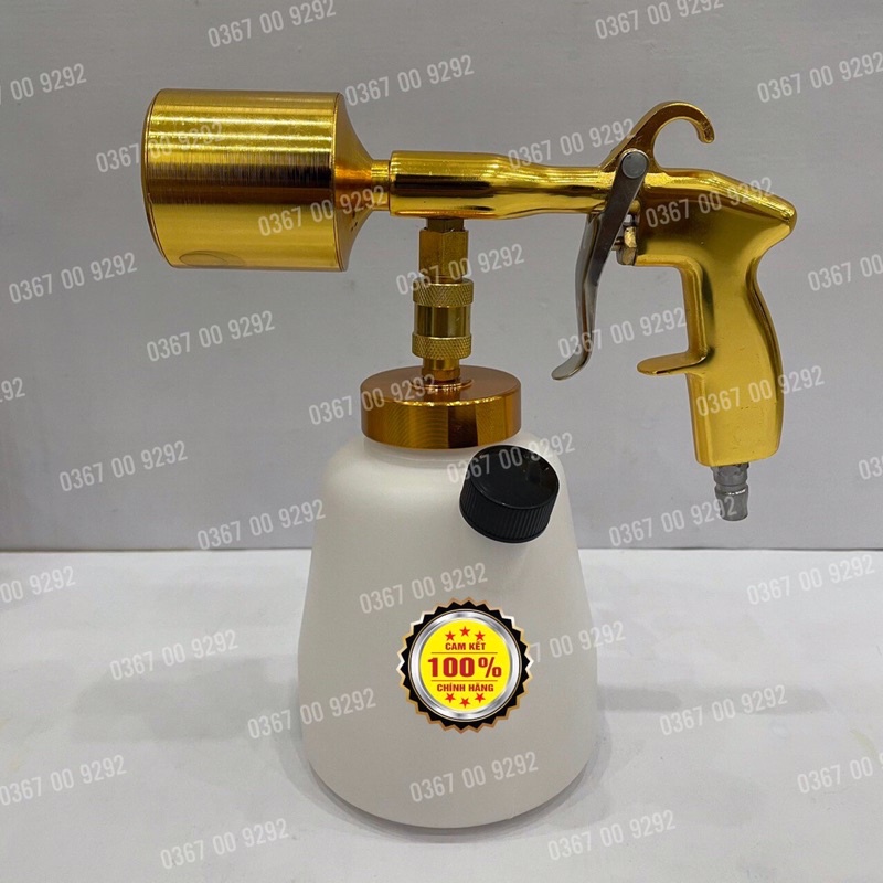 Súng Phun Tạo Bọt Tuyết Và Bình 1 Lít , Rửa Ô tô , Xe máy - Dùng Hơi Khí Nén