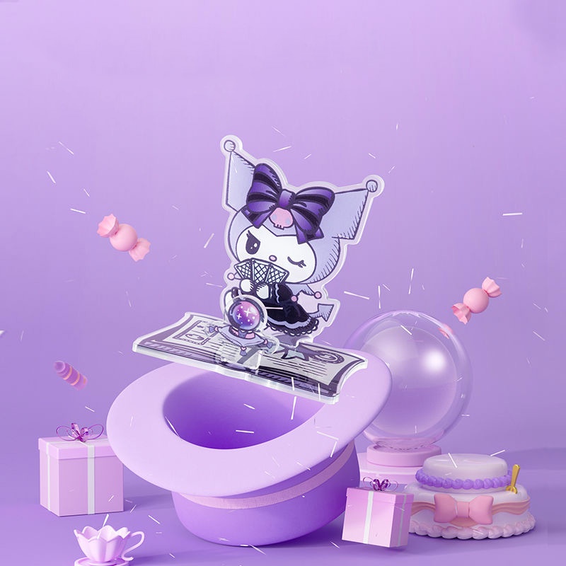 SANRIO Disney Giá Đỡ Điện Thoại Bằng acrylic Hình Gấu / Người Ngoài Hành Tinh / Dâu Tây Để Bàn Trang Trí