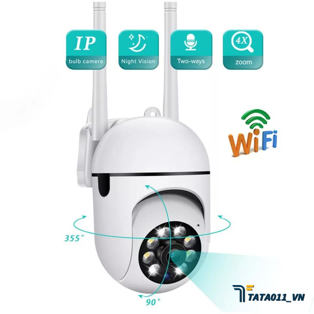 Camera Wifi Ip Hd Iot Quan Sát Ban Đêm Full Hd 355 ° Micro Âm Thanh Điện Tử Robo Zoom 4x Camera Giám Sát Ngoài Trời VN1