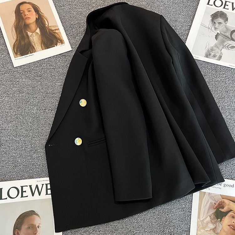 Áo Khoác blazer Dáng Rộng Mỏng Thoáng Khí Thời Trang Xuân Thu 2023 Phong Cách Hàn Quốc Cho Nữ