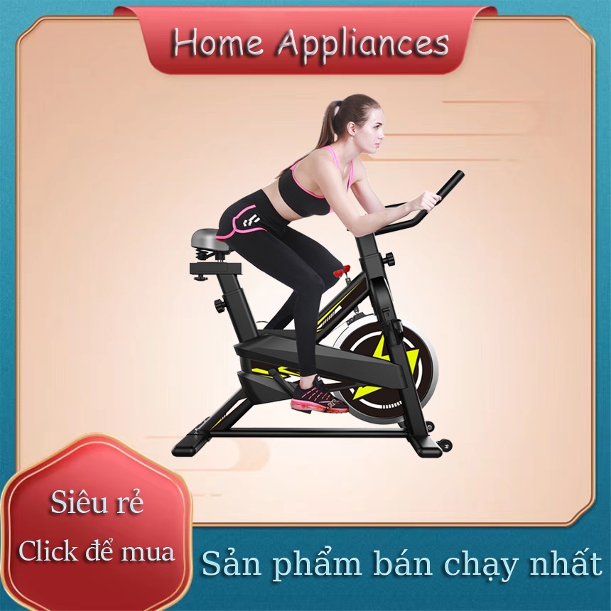 Xe đạp thể dục, máy tập gym tại nhà sử dụng Kháng lực từ tính, đạp êm Sport Fitness kèm cảm ứng nhịp tim