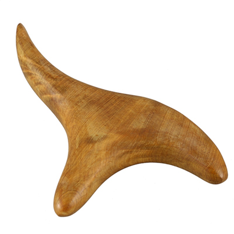 Dụng Cụ Mát Xa Chân / Cổ / Cơ Thể Bằng Gỗ Hình Tam Giác Giúp Lưu Thông Máu Và Đốt Cháy M