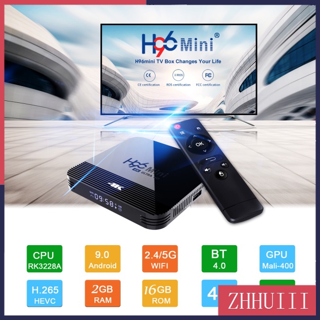 Thiết Bị Nhận Tín Hiệu Mạng Rk3228a H96 Mini H8 Android 4k Hd Tv Set-top Box