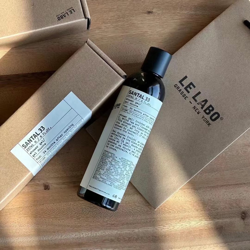 Gel Tắm Le labo 33 Chiết Xuất Gỗ Đàn Hương Dưỡng Ẩm Hiệu Quả          Le labo 33 sandalwood shower gel, wood fragrance, moisturizing