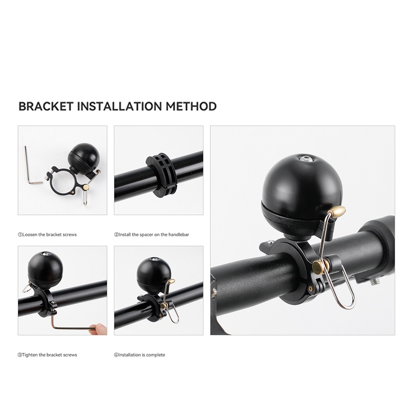 Chuông Gắn Tay Lái Xe Đạp Bằng Thép Phong Cách Retro