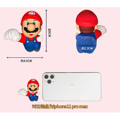 Electric Car 3D Stereo Car Stickers Mario Outer Interior Motorcycle Calf Battery Car Modification Personalized Accessories Car Decoration c3QD