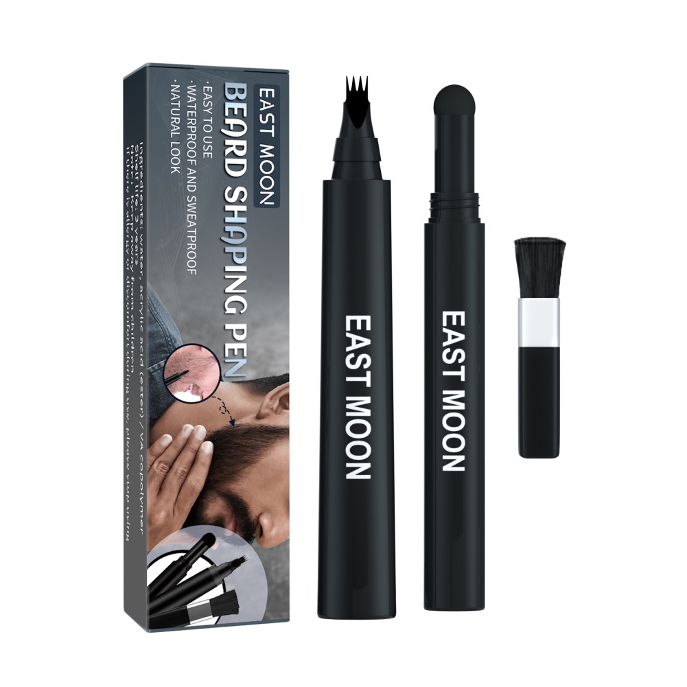 ♕ Filler Chăm sóc tóc và râu đen Thuốc nhuộm tóc Brush Shaper Tự nhiên tăng cường màu sắc cho nam Bút chì chải lông dùng một lần Thuốc nhuộm râu không thấm nước lâu dài UPBEST