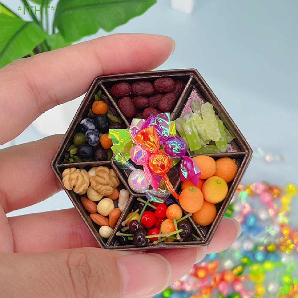 1 Bộ Mô Hình Kẹo / Món Tráng Miệng 1: 12 Dùng Để Trang Trí Nhà Búp Bê Mới