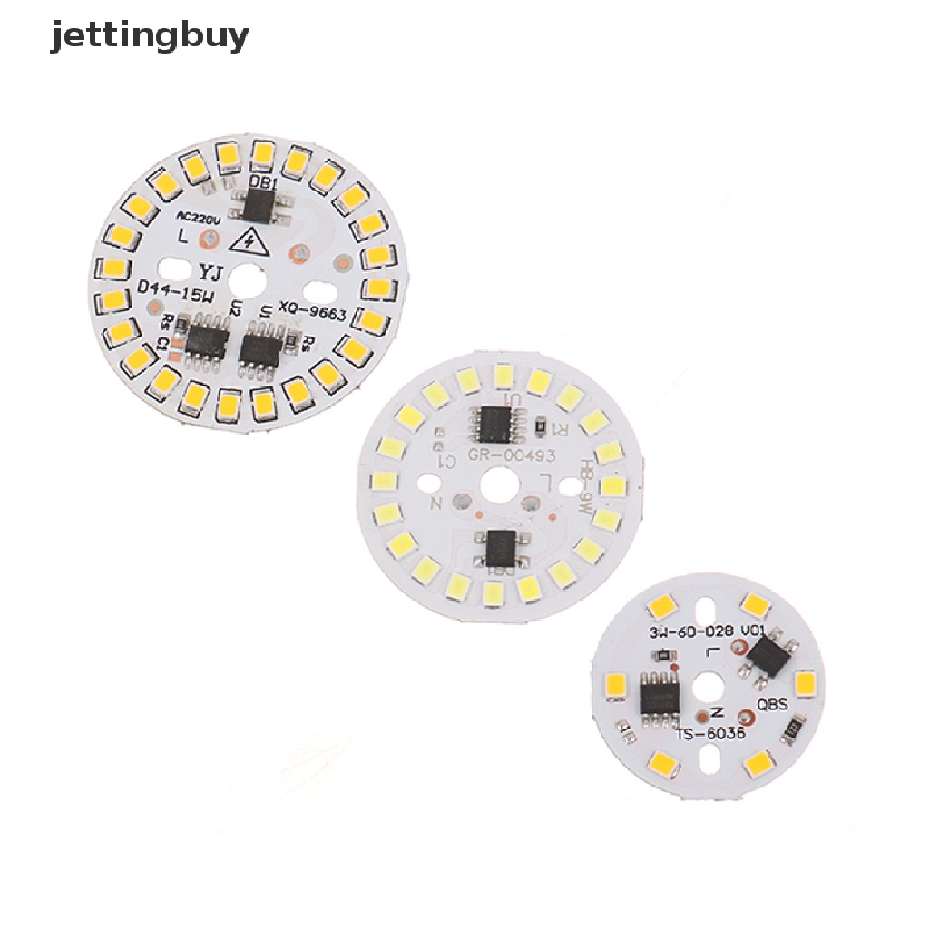 Bộ 2 Đèn LED SMD 15W 12W 9W 7W 5W 3W AC220V Ánh Sáng Trắng Ấm