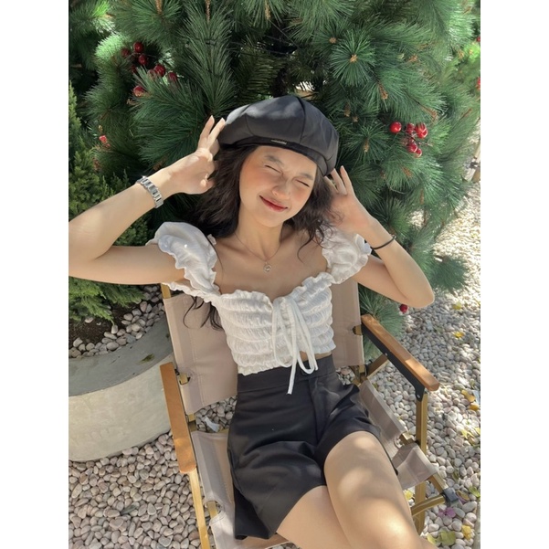 LUCY TOP - Áo muslin nơ lưng - AIMEE