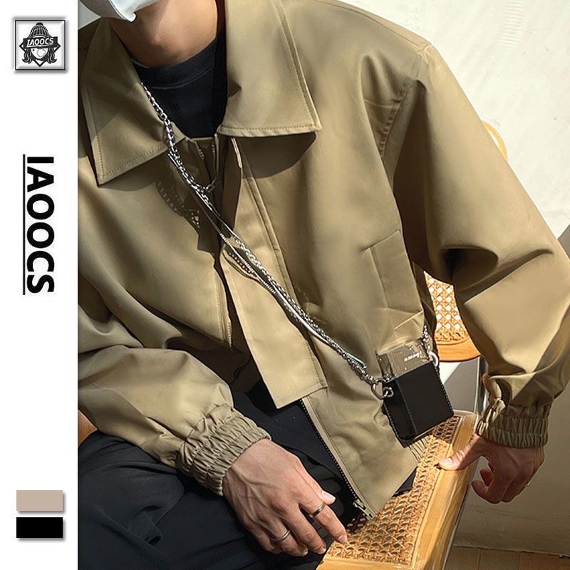 CROPPED JACKET - Áo khoác khaki lót dù streetwear nam nữ