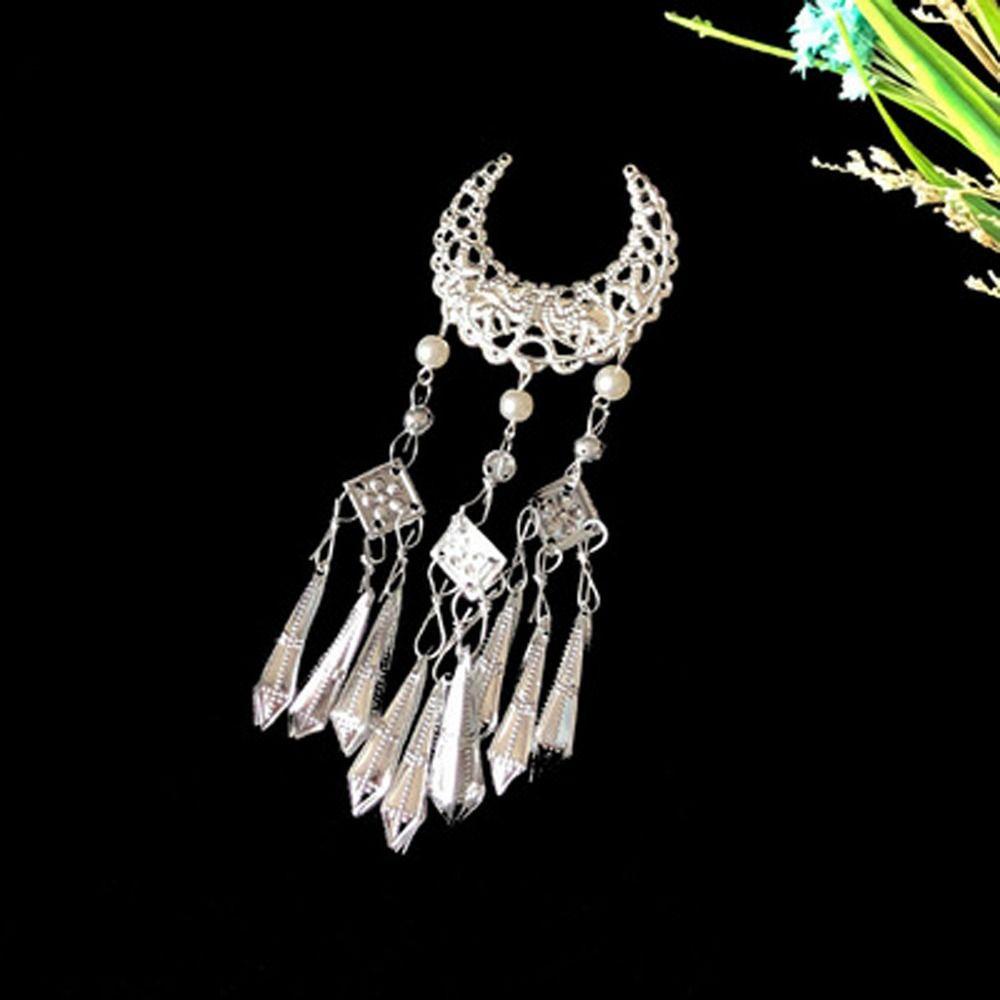 LOMBARD Kẹp Tóc Hình Bướm Tua Rua Phong Cách Trung Hoa Ngọt Ngào Cho Bé Gái