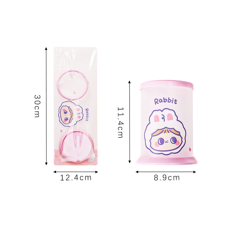 Hộp Đựng Bút Để Bàn Đa Năng Có Thể Gấp Gọn In Họa Tiết Hoạt Hình Xinh Xắn Ốp