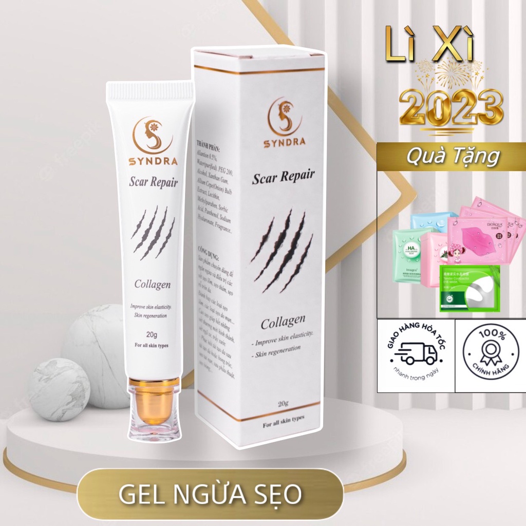 Kem sẹo phẫu thuật - Gel bôi sẹo lồi lõm lâu năm Scar giảm rạn hiệu quả 20ml