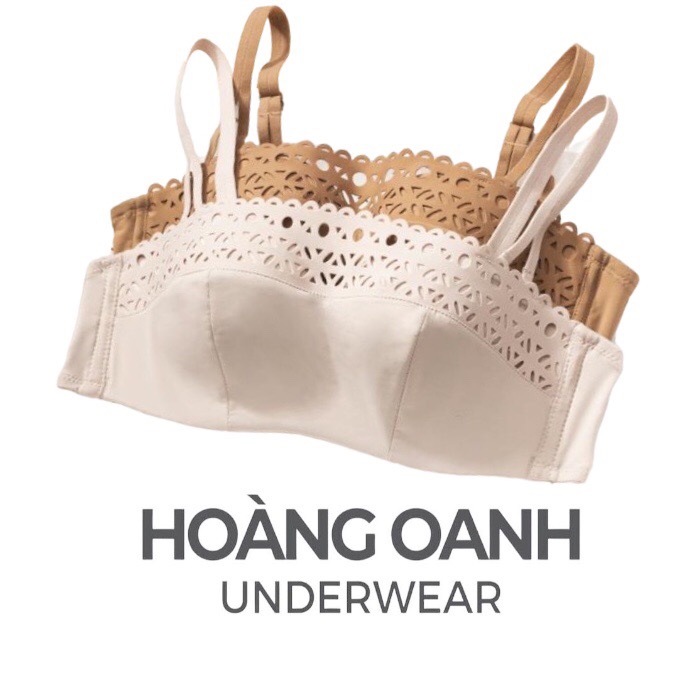 Áo lót cụp ngực Hoàng Oanh Underwear, áo chip kiêm bra quây su dập laze mã 2167