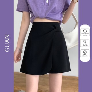 Chân váy chữ A dáng ngắn vạt nơ thời trang,Chân váy công sở chữ a ngắn có bigsize GUAN