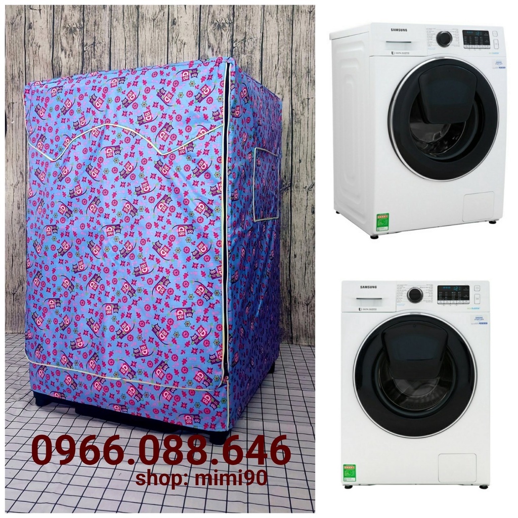 (Dành cho Dòng LG Inverter 8.5 - 15kg) Bọc máy giặt Cao Cấp Chống Thấm ,Chống bám bụi ,Tháo Lắp dễ dàng