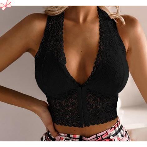 Áo Ngực Thể Thao Phối Ren Plus Size Cho Nữ