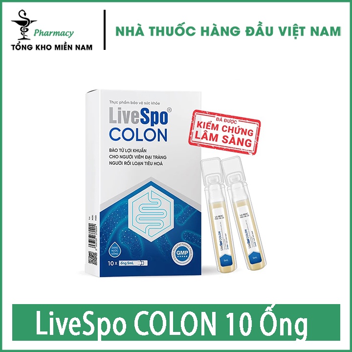 Bào Tử Lợi Khuẩn LiveSpo COLON  10 ống - Tổng kho miền nam