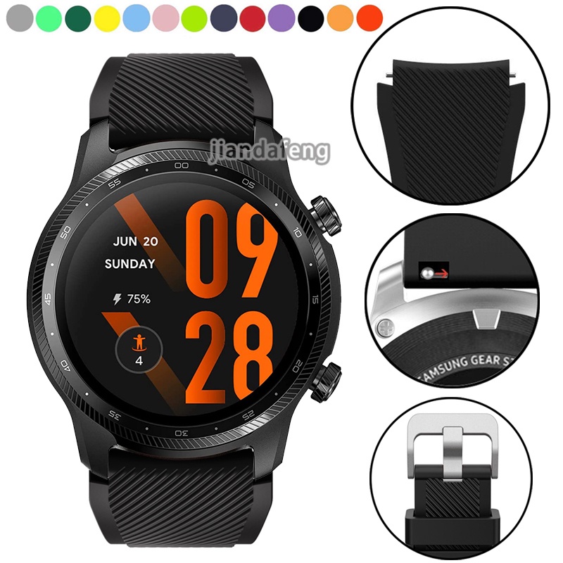 Dây Đeo Silicon Thể Thao Chống Nước Cho Đồng Hồ Thông Minh TicWatch Pro 3 Ultra X