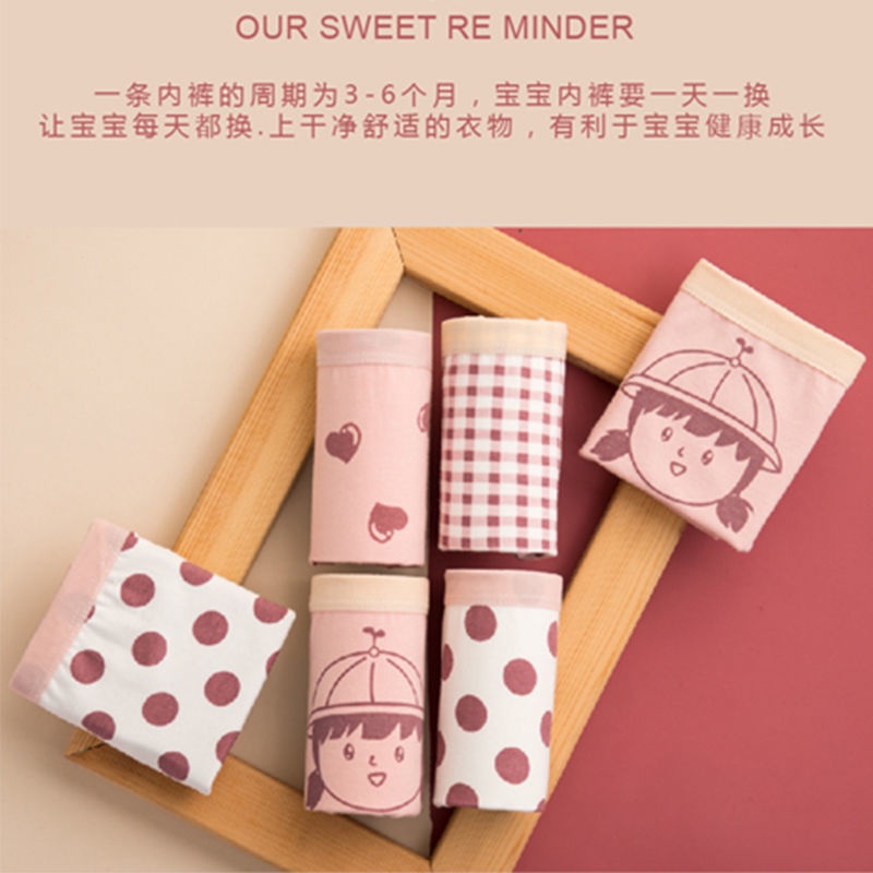 Quần Lót Boxer Cotton Mềm Mại Thân Thiện Với Da Cho Bé Gái 6-9 Tuổi