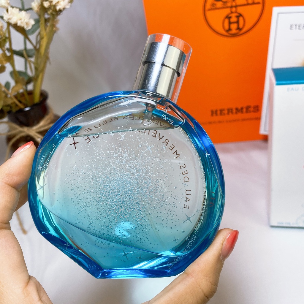 Nước Hoa Hermes 100ML Màu Xanh Dương / Cam / Xanh Dương Làm Quà Tặng Ngày Lễ Cho
