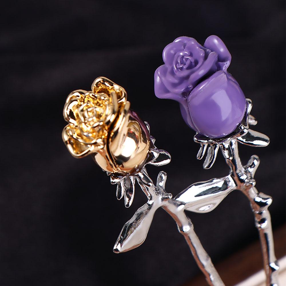 Trâm Cài Tóc VANES1 Hình Hoa Hồng Phong Cách Cổ Điển Cho Nữ