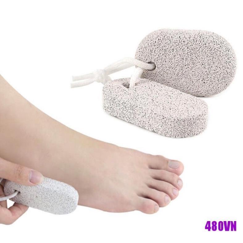 Đá bọt biển chà gót chân có quai, Đá tẩy tế bào chết, kỳ da chà chân, Đá mài gót chân, bào gót chân, tẩy da sần