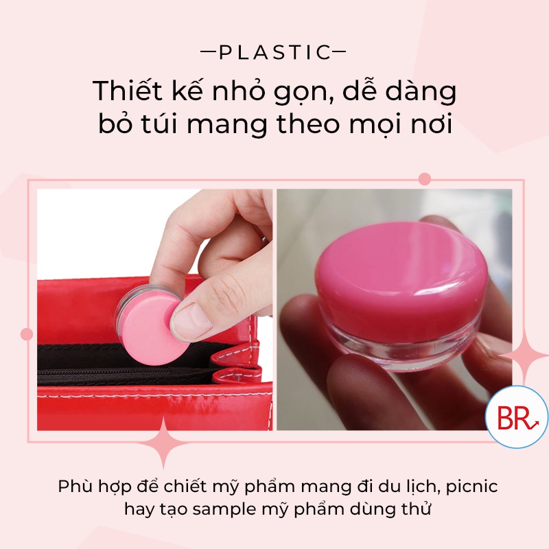 Hũ chiết mỹ phẩm 15g, Lọ chiết Kem dùng trong Spa Thẩm Mỹ Viện, Hũ chiết mini du lịch nhỏ xinh -Buôn rẻ 01806