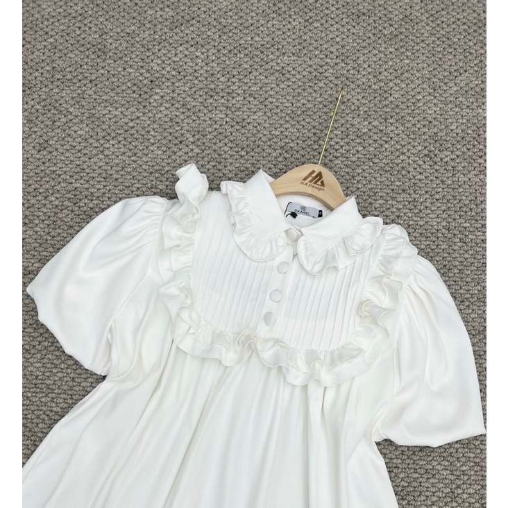 Đầm babydoll váy nữ tiểu thư sang chảnh đi dự tiệc tay phông ảnh thật hàng loại 1 semclothes | BigBuy360 - bigbuy360.vn