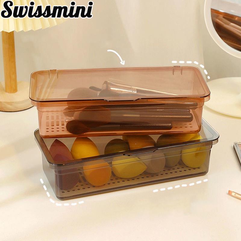 Hộp đựng cọ, mút trang điểm trong suốt