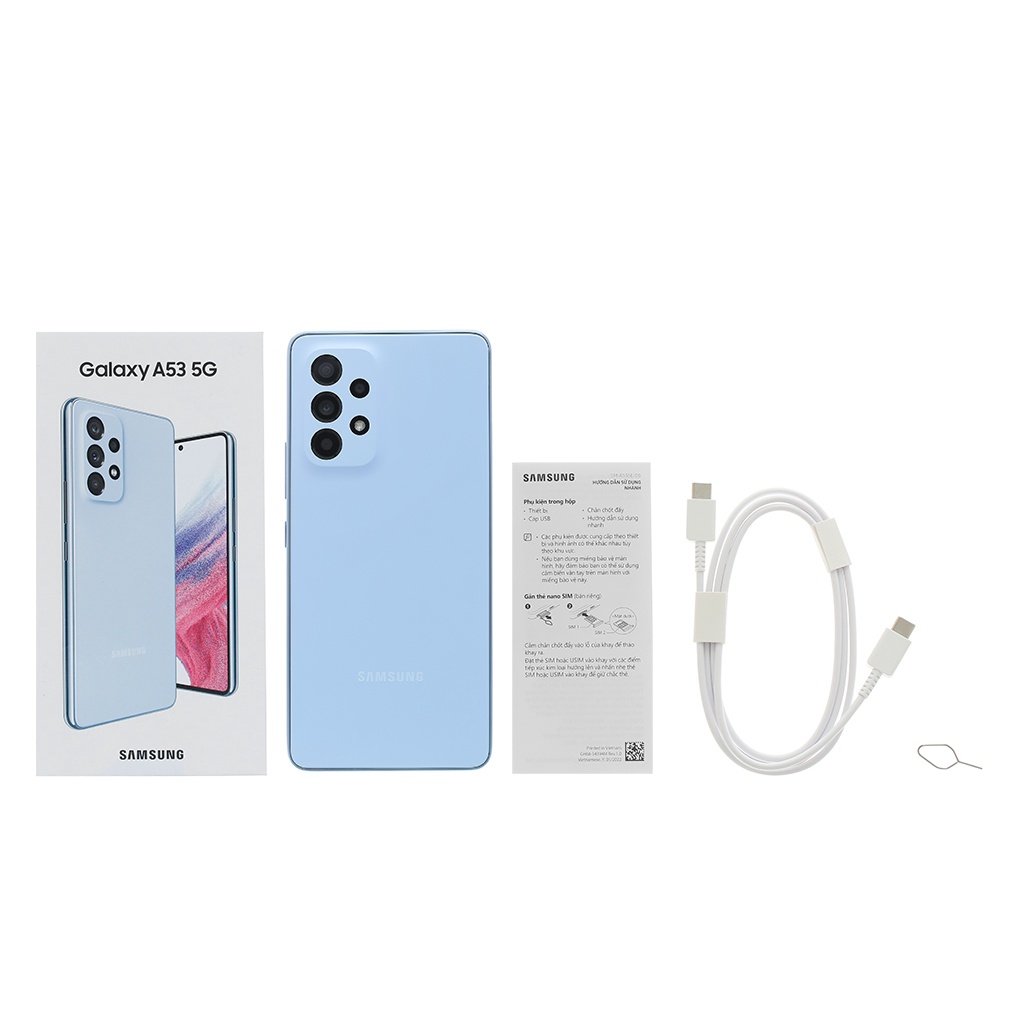 Điện thoại Samsung Galaxy A53 5G - Hàng Chính Hãng, Mới 100%, Nguyên seal, Bảo Hành 12 Tháng