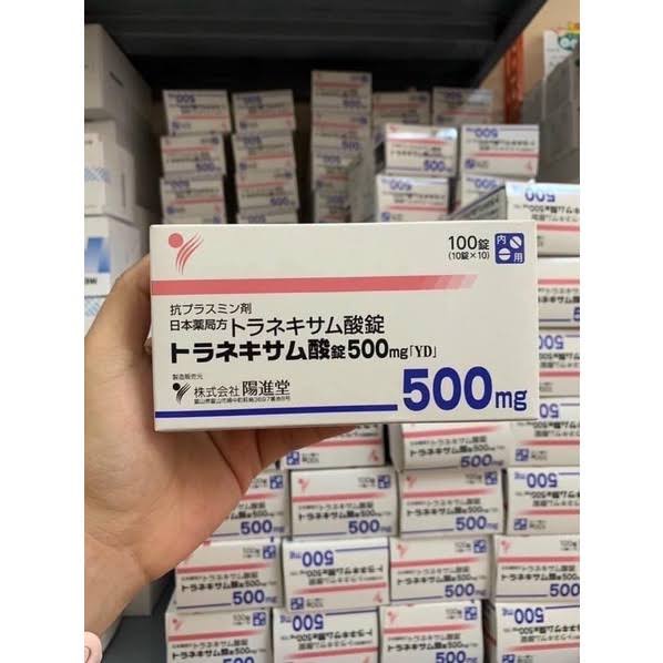 Viên uống trắng da, mờ thâm nám Transamin 500mg 100 viên Nhật Bản
