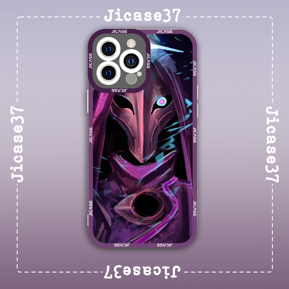 Ốp lưng iphone cạnh vuông Jicase Dark Cosmic Jhin League Of Legend