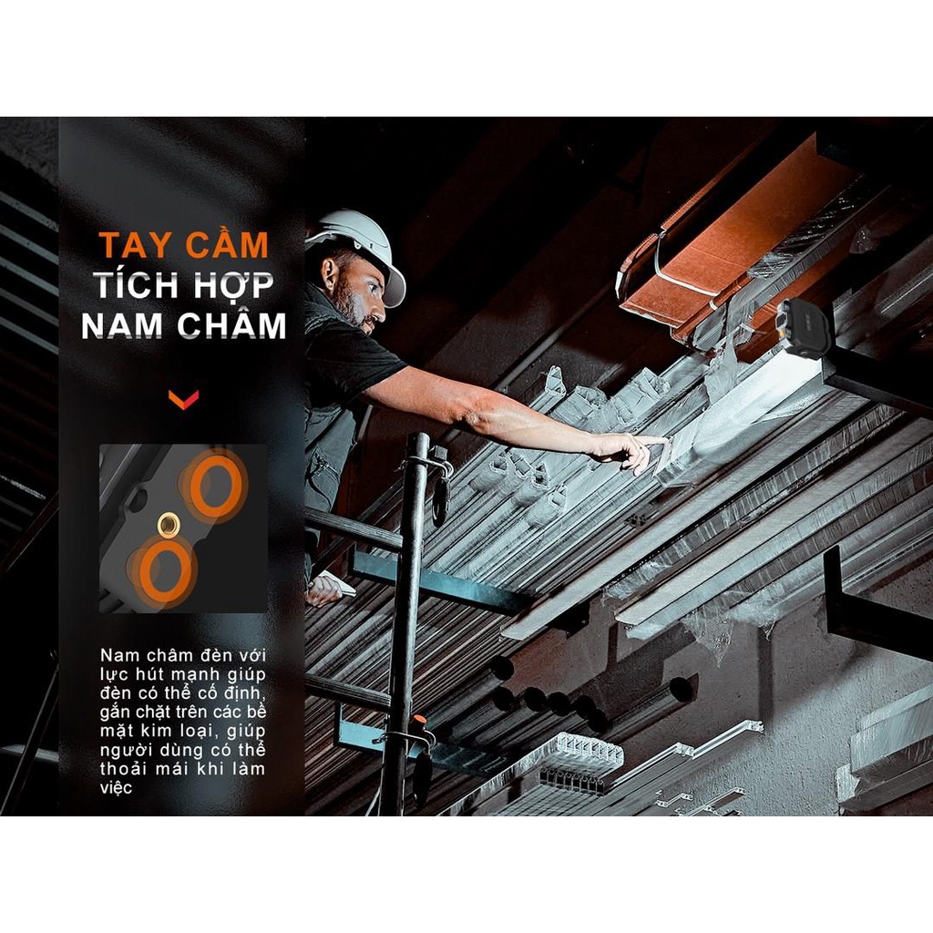 Đèn pin cắm trại Fenix CL28R sáng 2000 lumen chiếu xa 58m pin liền thân 10.000mAh powerbank