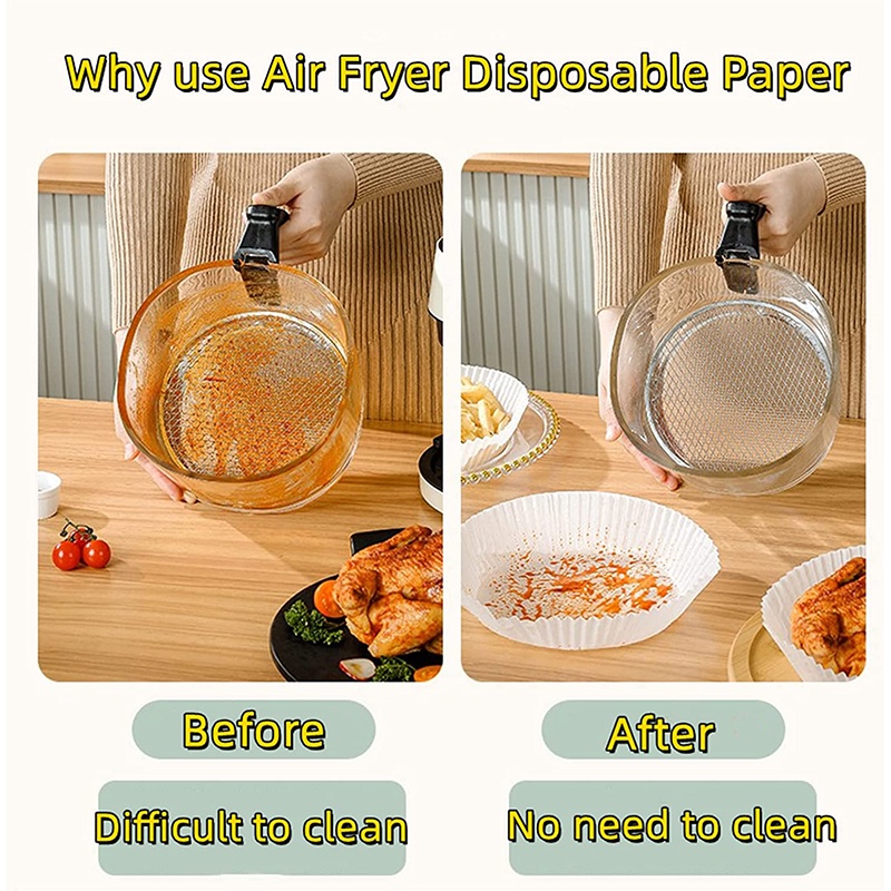 Set 100 Giấy Lót Nướng Bánh Chống Dính Dầu Tiện Dụng