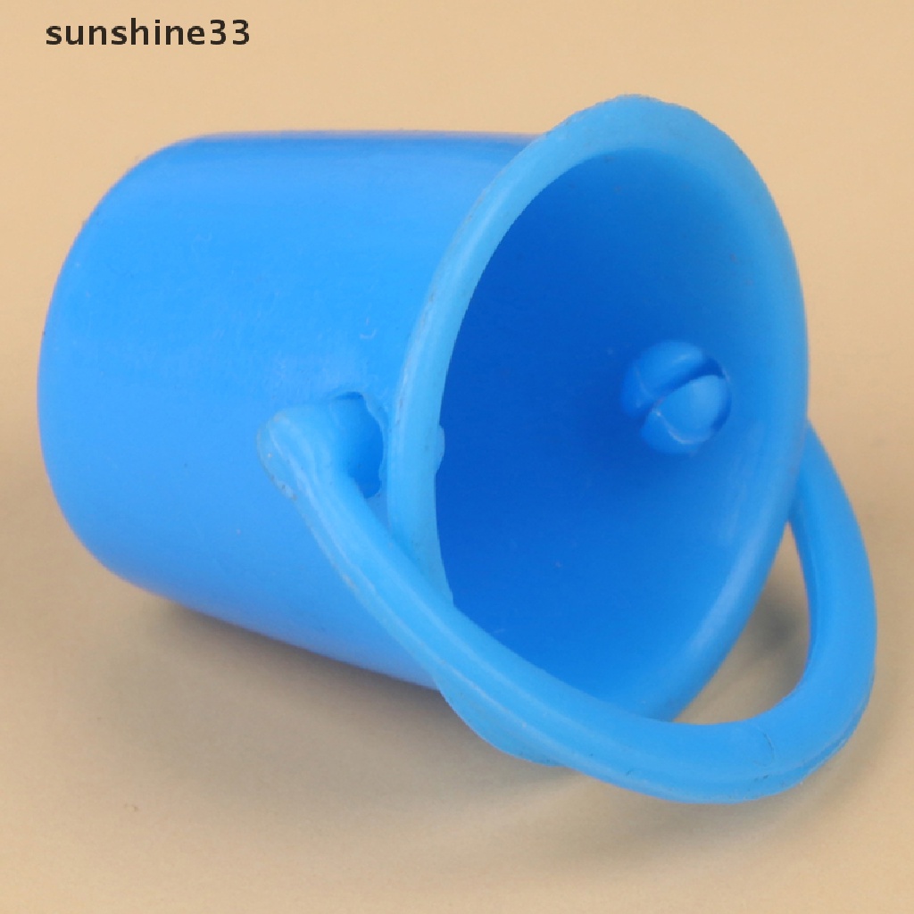 Set 2 Xô Nước Mini Trang Trí Nội Thất Cho Nhà Búp Bê