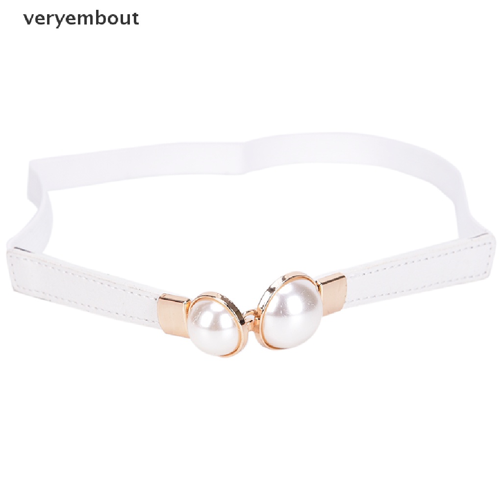 Thắt Lưng Co Giãn Phối Ngọc Trai Thời Trang Dành Cho Nữ