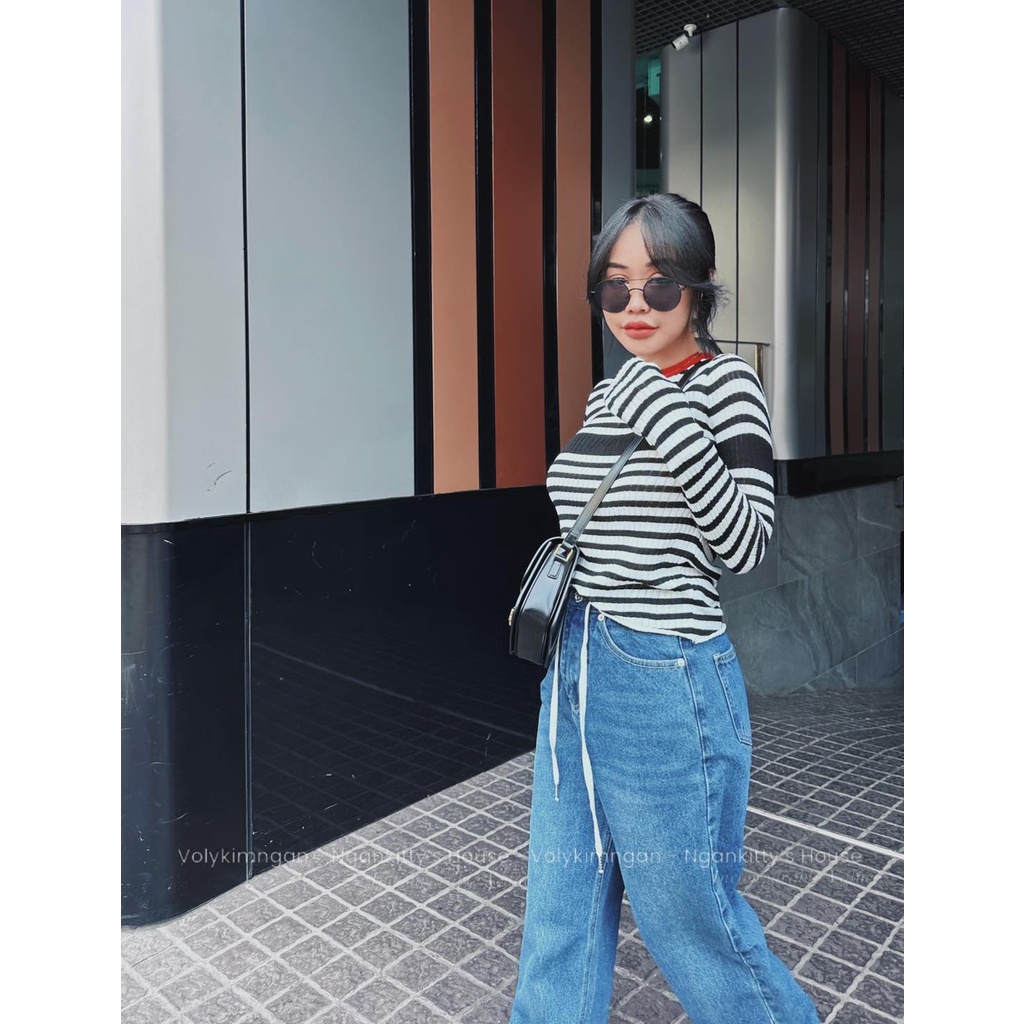 Quần je.an dây cột Jen.ni.e