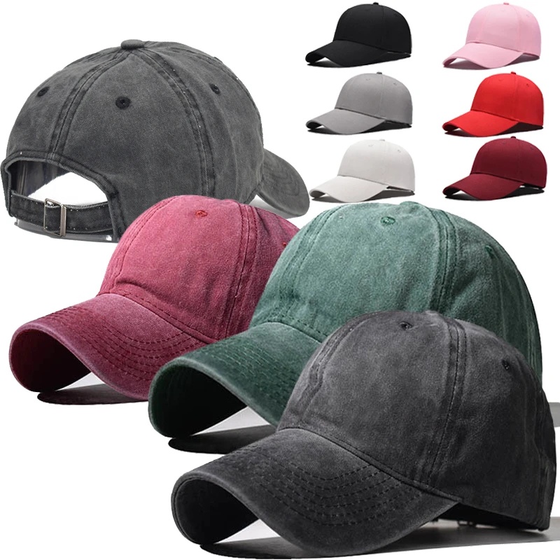 Mũ Lưỡi Trai Denim Màu Sắc Đơn Giản Có Thể Gấp Lại Phong Cách Hiphop