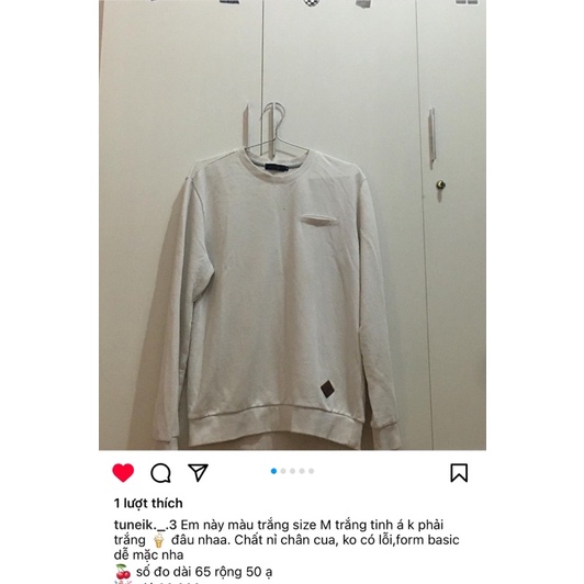 Pass swt trắng size m