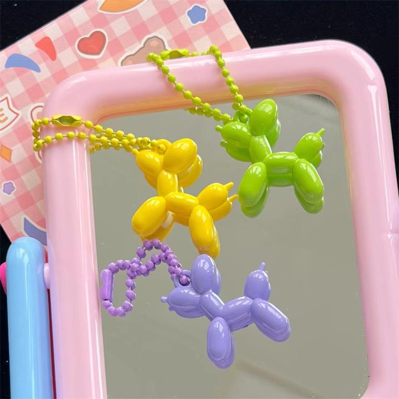 Móc Khóa Hình Chú Chó Và Bong Bóng Nhiều Màu Sắc Dễ Thương