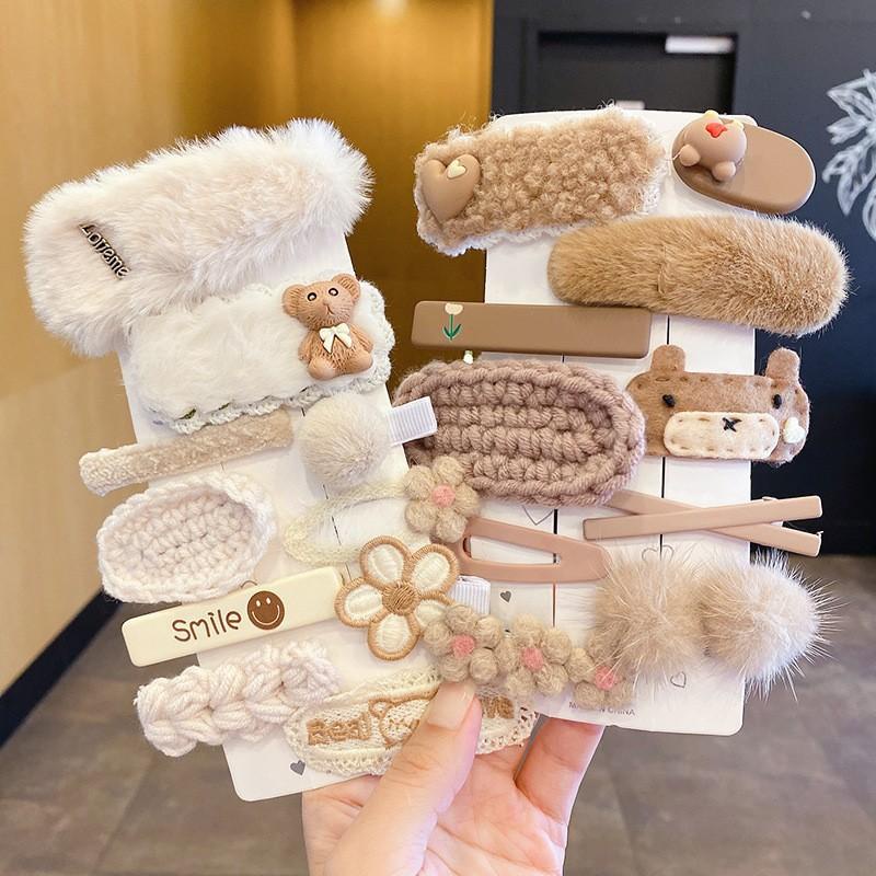 PVN57996 Set 10 kẹp tóc hình nơ xinh xắn cho bé gái