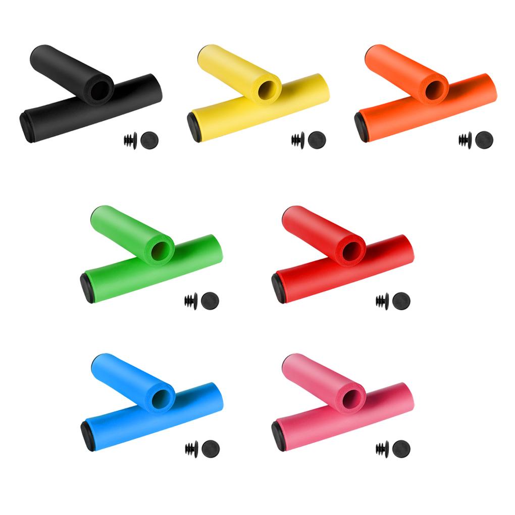 Bộ 2 Miếng Đệm Bọc Tay Lái Xe Đạp Bằng Silicone Không Trơn