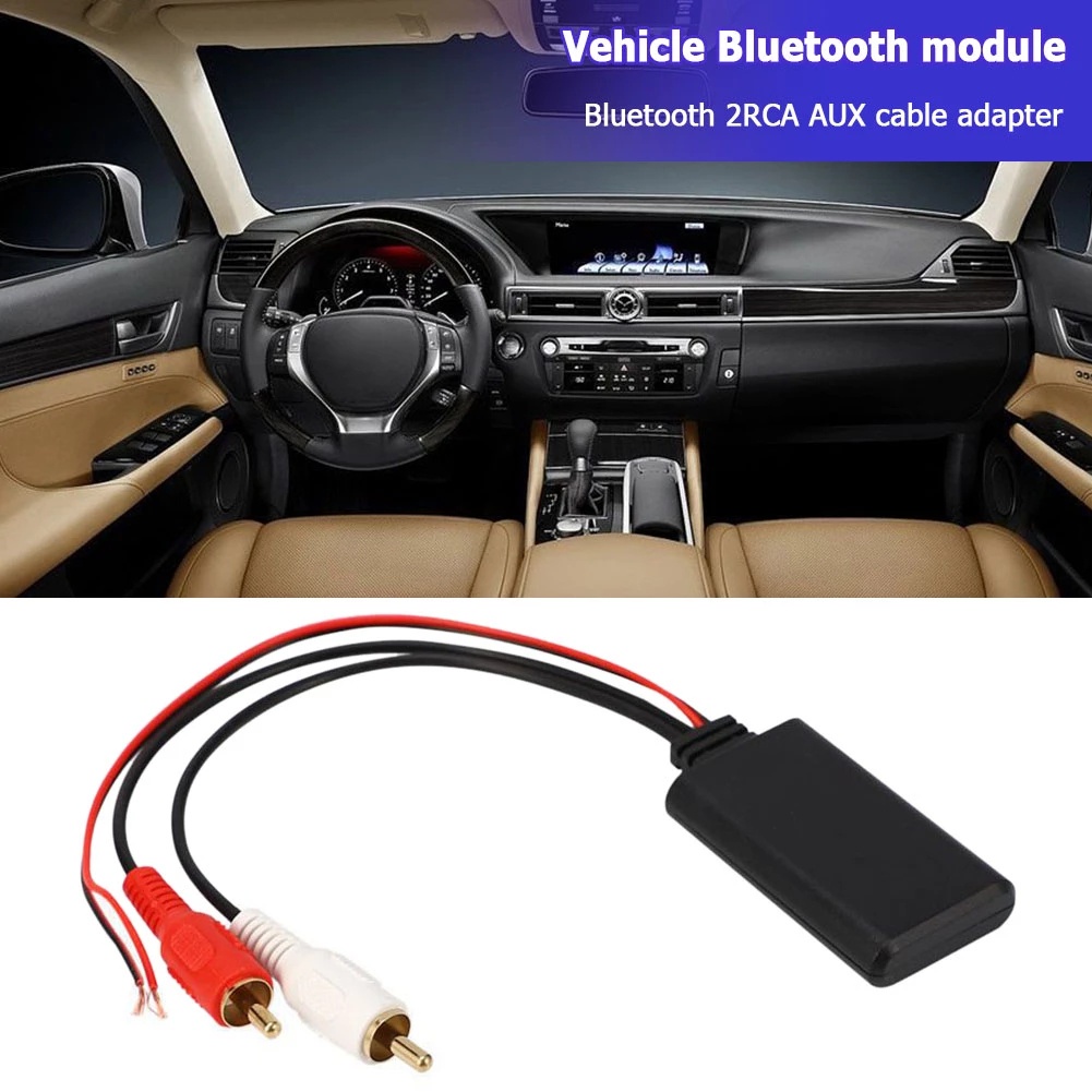 Mô Đun Nhận Tín Hiệu Âm Thanh Bluetooth Không Dây 2RCA Cho Xe Hơi 2RCA