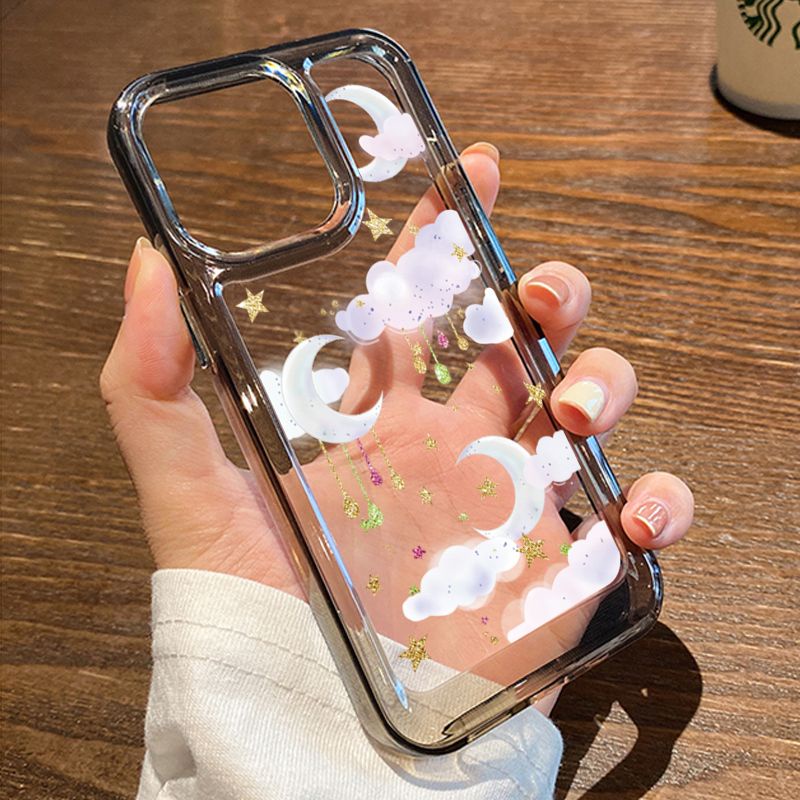 Ốp Điện Thoại Silicon TPU Mềm Trong Suốt Họa Tiết Hoạt Hình Chống Sốc Cho IPhone 14 11 13 12 Pro XS Max XR X Casing 8 7 6S Plus